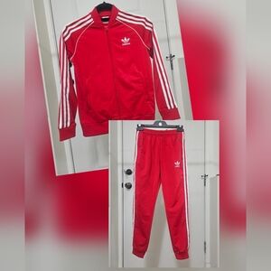 Adidas Red Track Suit 11-12Y